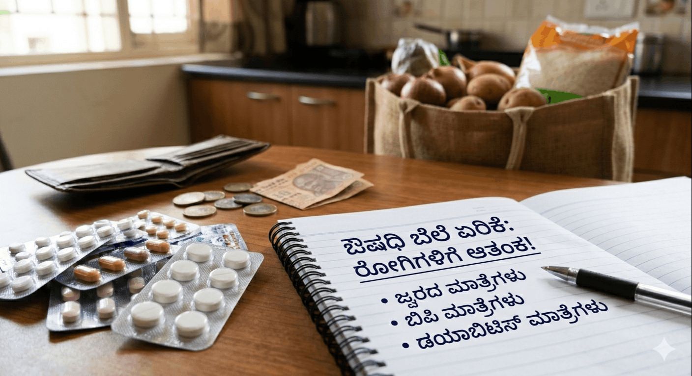 ಸಾಮಾನ್ಯ ಜನರಿಗೆ ಬೆಲೆ ಏರಿಕೆ ಶಾಕ್: ಇಂದಿನಿಂದ ಅಗತ್ಯ ಔಷಧಿಗಳ ದರ ಭಾರೀ ಏರಿಕೆ..!