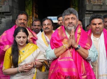 ‘ಡಿಕೆ ಸಿಎಂ’ ಕನಸು ನನಸಾಗುತ್ತಾ? ತಿರುಪತಿ ತಿಮ್ಮಪ್ಪನಿಗೆ ಡಿಸಿಎಂ ಡಿ.ಕೆ. ಶಿವಕುಮಾರ್ ವಿಶೇಷ ಪೂಜೆ