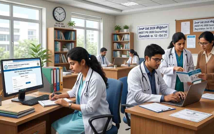 NEET PG 2026: ಮೊದಲ ಸುತ್ತಿನ ಕೌನ್ಸೆಲಿಂಗ್ ಆರಂಭ, ಅ.21ರವರೆಗೆ ನೋಂದಣಿಗೆ ಅವಕಾಶ