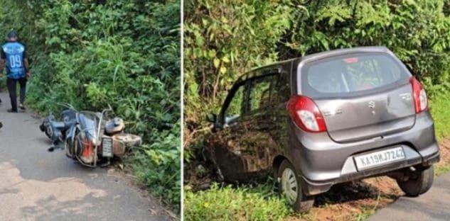 ವಿಟ್ಲದಲ್ಲಿ ಕಾರು–ಆಕ್ಟಿವಾ ನಡುವೆ ಭೀಕರ ಡಿಕ್ಕಿ: ಸವಾರನ ಬಲಗೈ ಮೂಳೆ ಮುರಿತ..!
